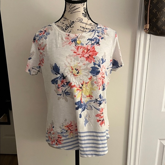 Alia Tops - 🍎Alia Floral Short Sleeve Top - Pink, Blue, White